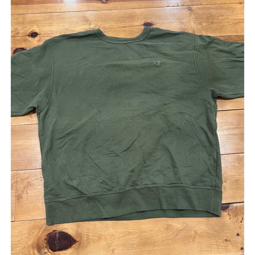 Champion Authentic Athleticwear Olive Green Crewneck Sweatshirt Mens XL